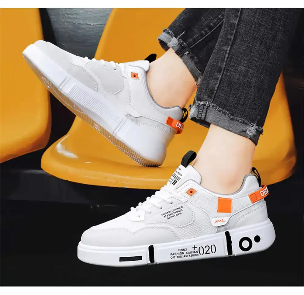 Spring-autumn Tied Sports Entertainment Casual Autumn Men's Shoes Sneakers Man Size 46 High Grade Shows Trnis Tenni