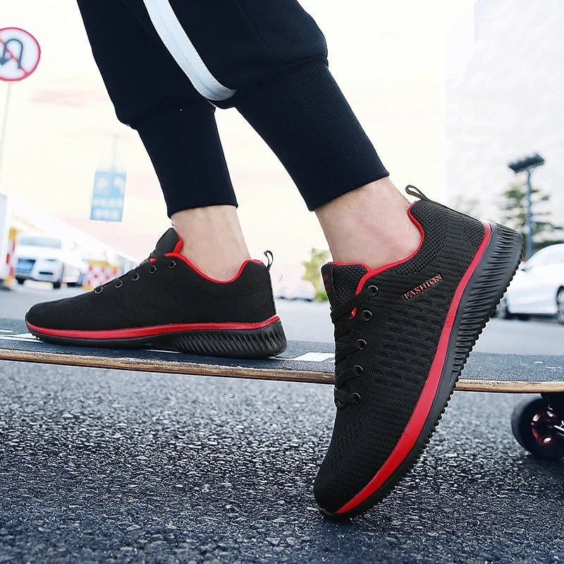 Men's Summer Slip-Ons Grey Black Sneakers Man Oversized Casual Sport Shoe Safety Tennis Canvas Shoes Men Formal Tennis Sneskers